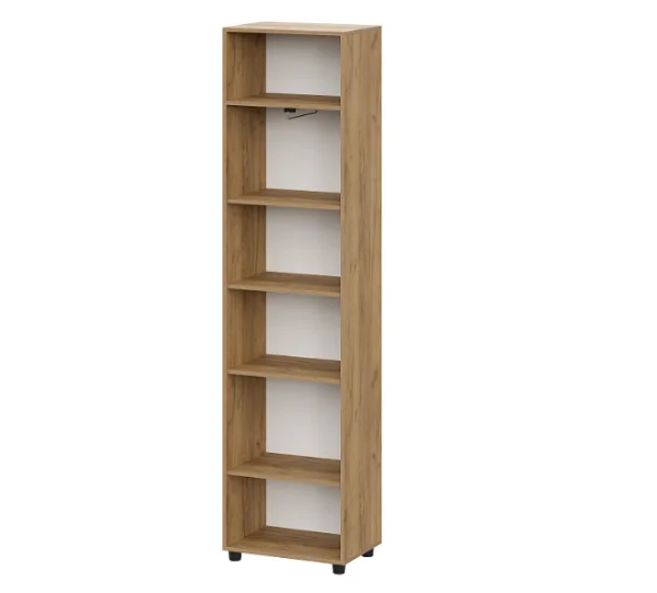 Шкаф одностворчатый Милан дуб золотой/белый матовый