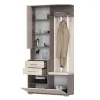 Шкаф с вешалкой Домино 2-3431 бодега тёмный/бодега светлый