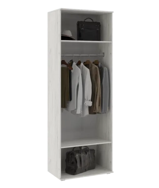 Шкаф платяной Ева NEW дуб крафт белый