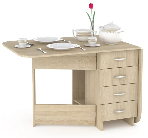 Стол-книжка Глория-606 с ящиками дуб сонома Стол-книжка Глория-606 с ящиками дуб сонома