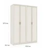 Шкаф для одежды 06.39 Габриэлла вудлайн кремовый
