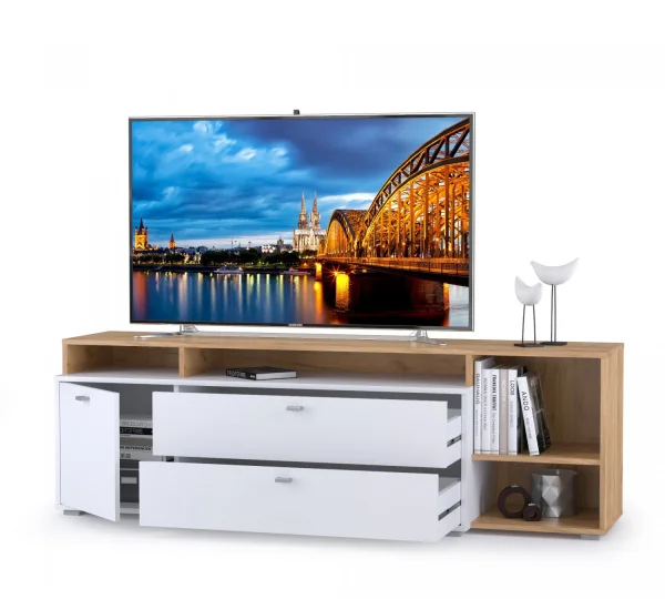 Тумба Бэль 10.92 дуб крафт золотой/белый премиум