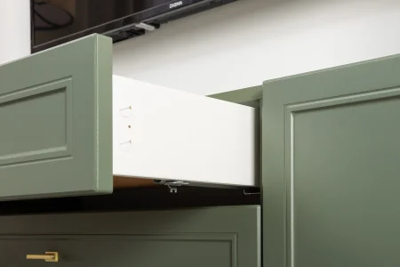 Тумба ТВ Марион 16.167 дымчатый зеленый/олива шагрень