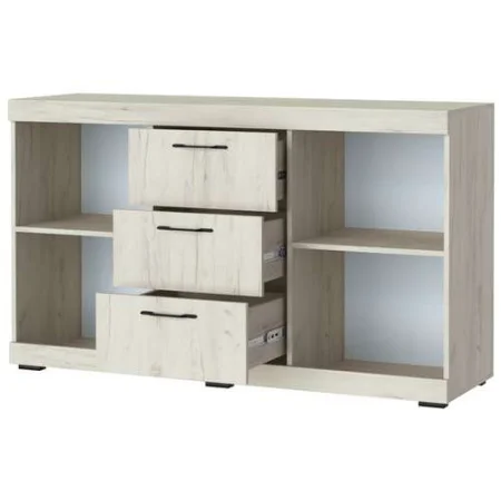 Комод Соната КС-1500 дуб крафт белый/антрацит