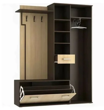 Прихожая Саша-6 венге/дуб млечный (правая)