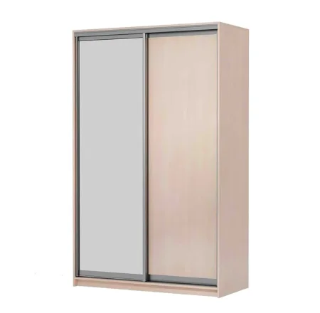 Шкаф-купе Мираж 10.1 с зеркалом дуб млечный