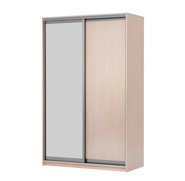 Шкаф-купе Мираж 10.1 с зеркалом дуб млечный