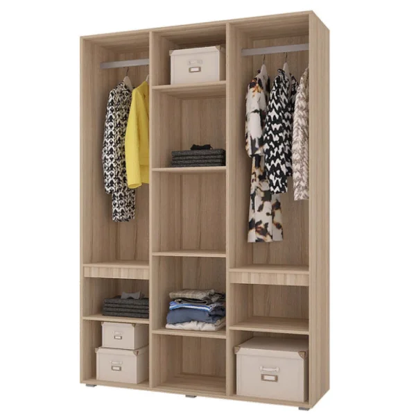 Шкаф 3-х створчатый Анталия дуб сонома/белый софт