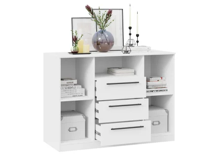 Комод комбинированный Агата белый