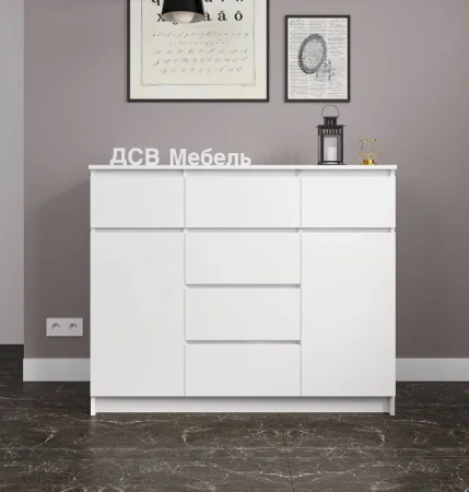 Комод Мори МК 1200.4 белый