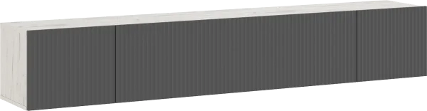 Подвесная тумба ТВ Оскар дуб крафт белый/графит софт Подвесная тумба ТВ Оскар дуб крафт белый/графит софт