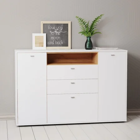 Комод Бэль 10.95 дуб крафт золотой/белый премиум