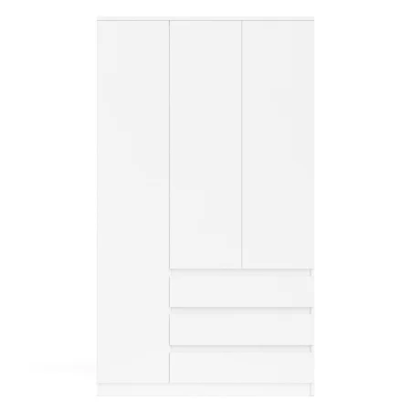 Шкаф с тремя ящиками и тремя дверками МШ 1200.1 белый