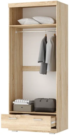 Шкаф Соната ШС-900 дуб сонома/белый глянец