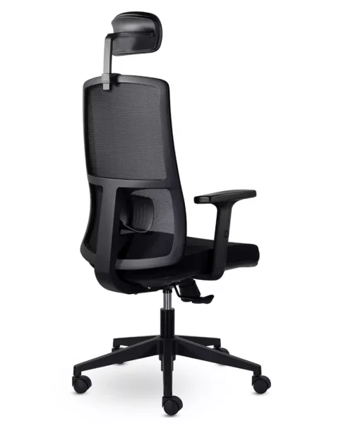 Кресло Оптима М-901 с подголовником черный