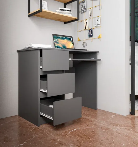 Стол письменный Мори МС-6 левый графит