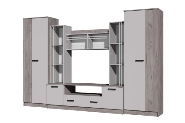 Гостиная Николь-2 дуб крафт серый/кашемир