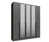 Шкаф Мадрид 2,0 с зеркалом графит серый