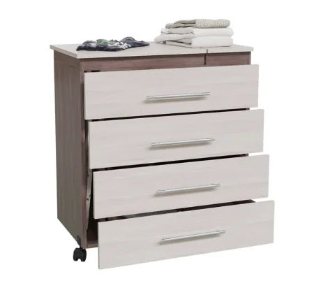 Комод с гладильной доской 4-44300 бодега тёмный/бодега светлый