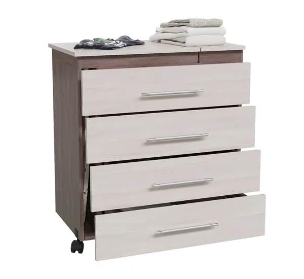 Комод с гладильной доской 4-44300 бодега тёмный/бодега светлый