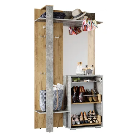 Вешалка Кензо крафт/бетон