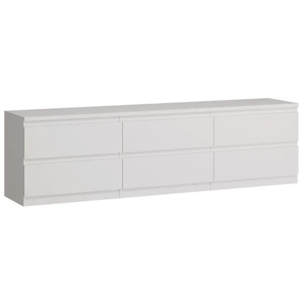 Тумба Кастор 6 ящиков белый