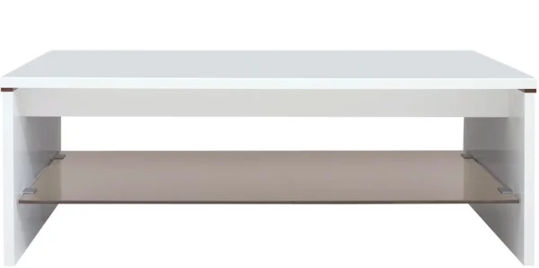 Стол журнальный Ацтека LAW4/11 белый глянец