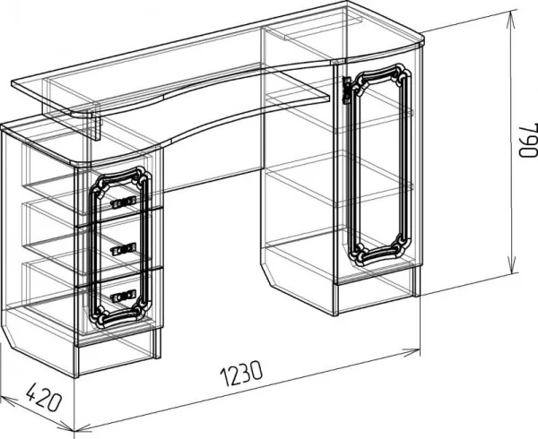 Туалетный стол Тиффани