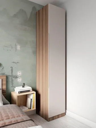 Шкаф Роза 450 орех франклин/бежевый скин тренто