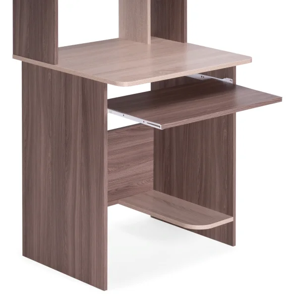 Стол компьютерный Грета-1 ясень шимо темный/дуб сонома