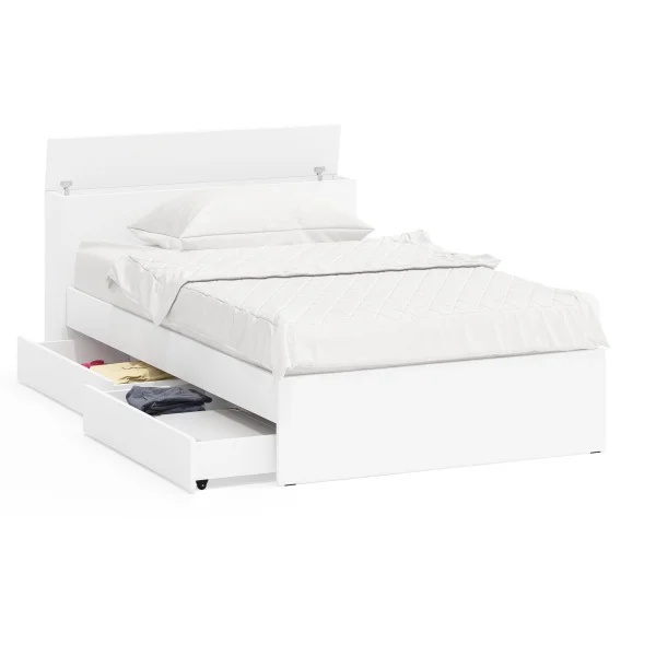 Кровать с ящиками Ксения белый