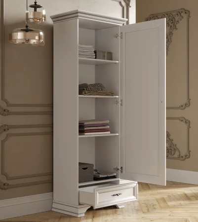 Шкаф однодверный Кентаки REG1D1S белый