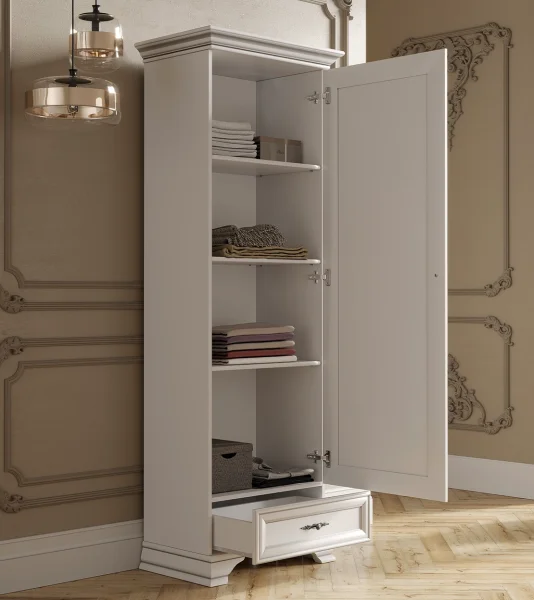 Шкаф однодверный Кентаки REG1D1S белый