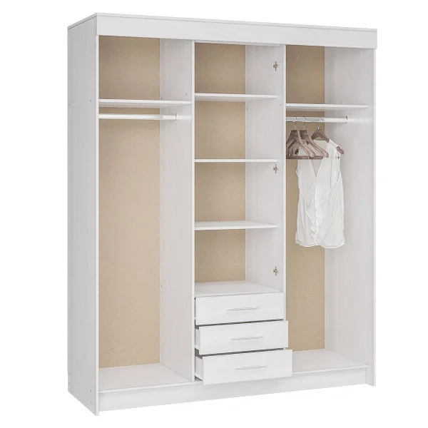 Шкаф-купе Фортуна ясень анкор светлый