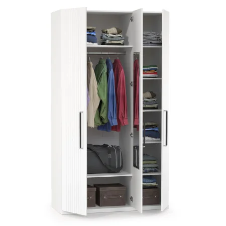 Шкаф комбинированный Валенсия 13.12 белый шагрень