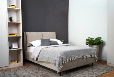 Кровать Венеция 1,6 с подъемным механизмом, бежевый софт