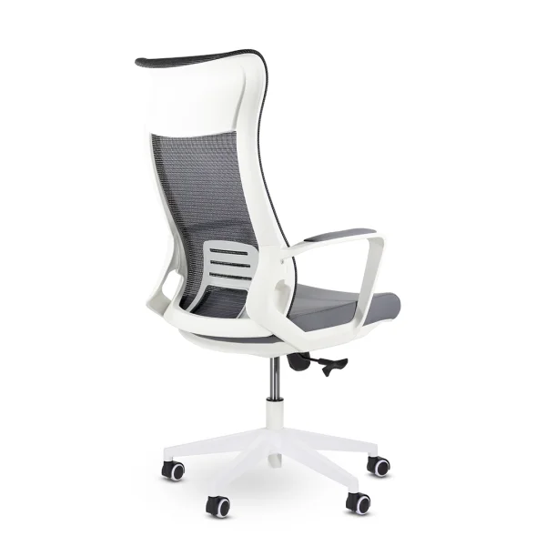 Кресло Рекорд М-878 белый/серый