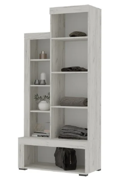 Стеллаж Гранд 01 дуб крафт белый