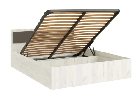 Кровать Фиеста New с подъемным механизмом 160х200 графит/дуб крафт белый