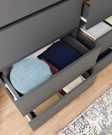 Комод Мори МК 1200.10 графит (10 ящиков)