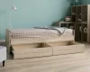 Кровать раздвижная с ящиками Сириус 90х200 дуб сонома