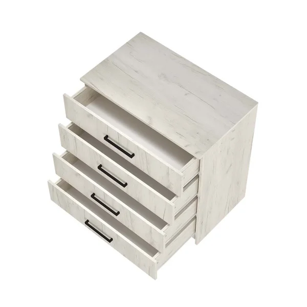 Комод Фиеста 850 дуб крафт белый