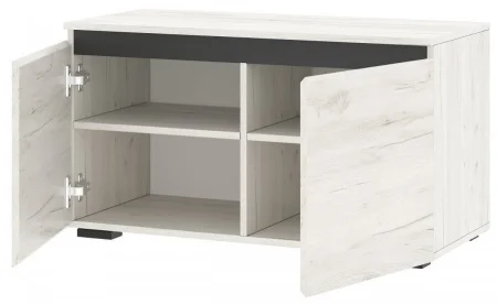 Тумба Гретта 900 дуб крафт белый/антрацит