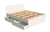 Кровать с ящиками Мори КРМЯ 1600.1 сатин