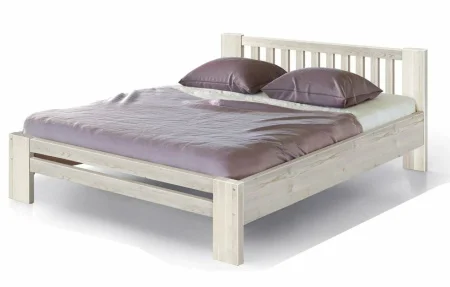 Кровать Массив выбеленная береза