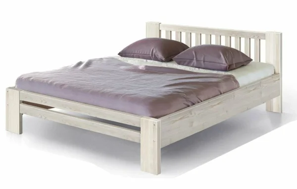 Кровать Массив выбеленная береза