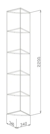 Угол №1 Вега гикори джексон/керамик софт