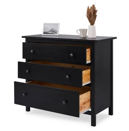 Комод 3 ящика Кымор черный