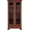 Шкаф-витрина Кентаки REG2W1S каштан