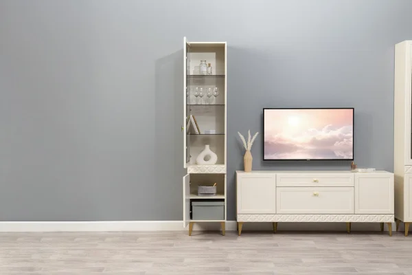 Шкаф-витрина Марион 16.397.01 слоновая кость